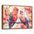 Toile avec cadre flottant brun
