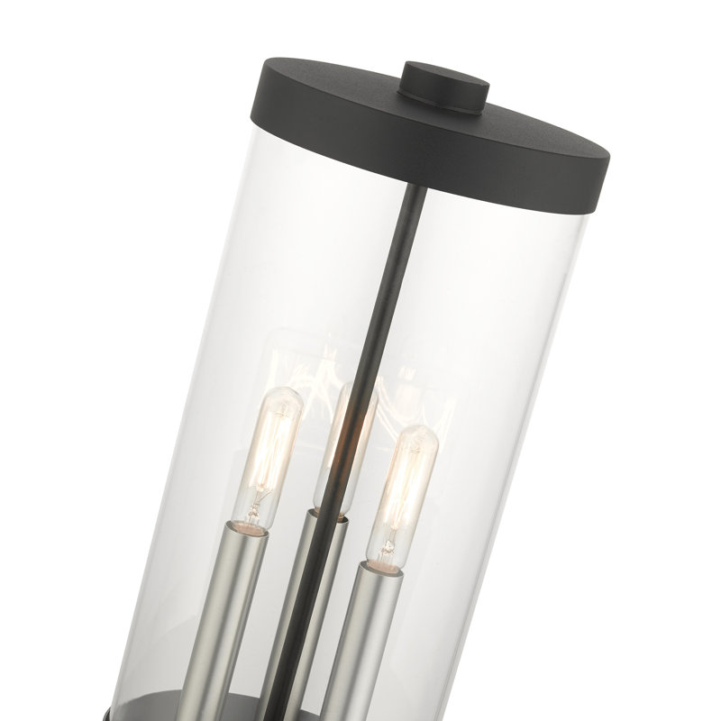 Binghamton Transparent Lantern Head, Textured Black