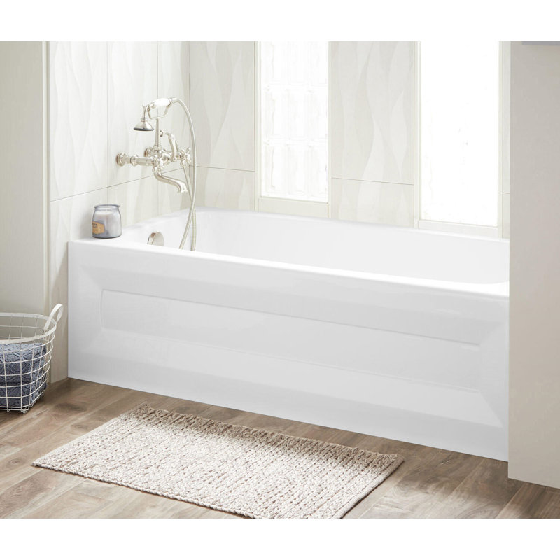 Signature Hardware 60" x 32" Bradenton Acrylic Drop-in Whirlpool Tub, Left