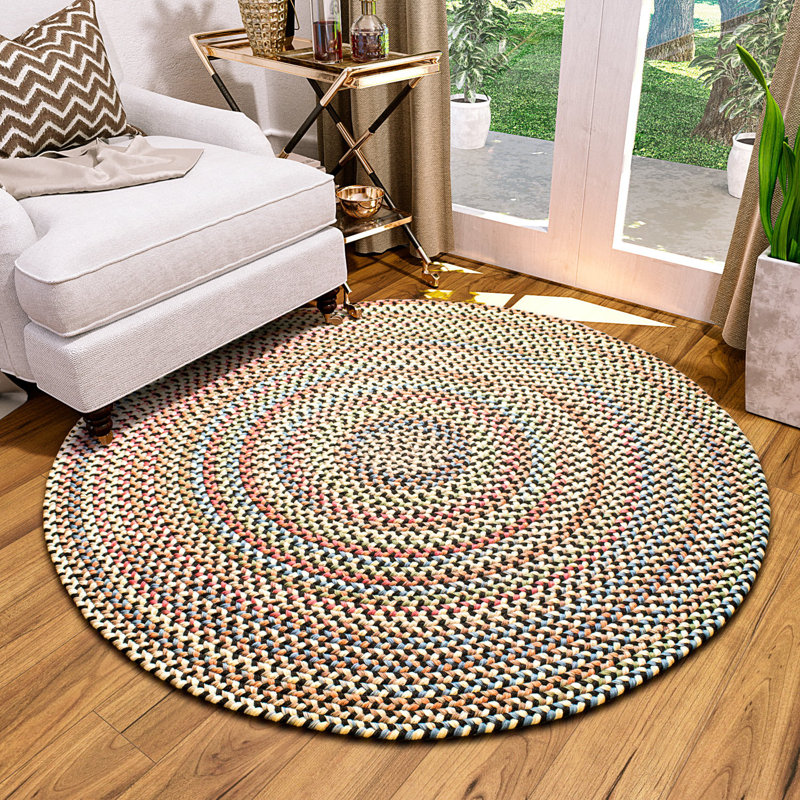 Tapis tressé gris anthracite/naturel Okeelanta, Ovale 2 pi x 6 pi