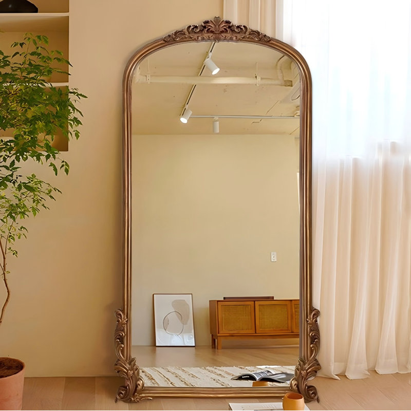 Minimalist Retro Rectangular Wardrobe Full-Length Mirror, 78.74" x 39.37"