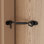 Black Privacy Hook and Eye Gate Latch Easy Lock for Barn Door,Gate Shutters Window Slide Barn Shed Cabinet Bathroom
