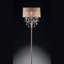 Luxueuse lampe sur pied en cristal de style moderne en métal pour l'élégance du salon