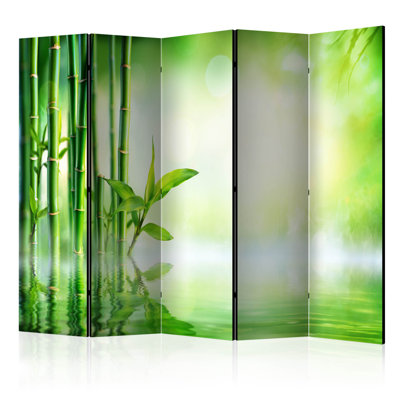 225cm W x 172cm H 5 - Panel Acoustic Room Divider Folding Room Divider