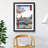 The Teahouse with the View of Mt. Fuji by Utagawa Hiroshige - Picture Frame Painting Print-55640055-55640057