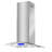 Cosmo 30 in. Lumin Collection Ducted Island Range Hood, Soft Touch Controls, Permanent Filters, LED Lights, Stainless Steel 668ICS Series 