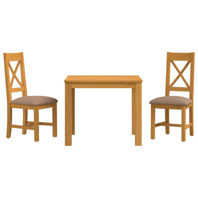 2 -Person Oak Solid Wood Dining Set