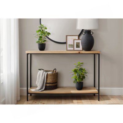 Plante artificielle, ficus, intérieur, faux, faux, table, verdure, pot, ensemble de 2, décoratif, feuilles vertes, pots noirs