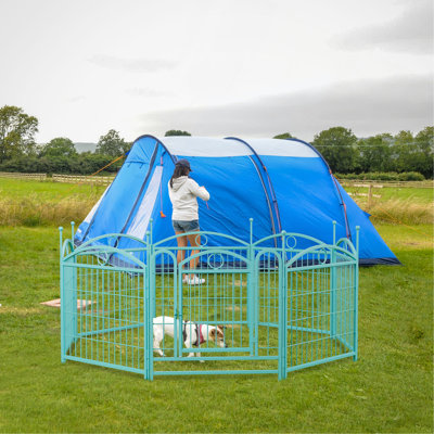 Dog Playpen Indoor 8 Panels Metal Dog Pen Pet Dog Fence Outdoor Exercise Pen With Doors, Heavy Duty Dog Fence Puppy Pen For Large Medium Small Dogs I