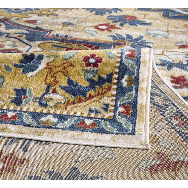 Abdulmajeed Oriental Indoor / Outdoor Area Rug, Rectangle 50 x 80cm