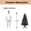 Lighted Artificial Christmas Tree-373842155