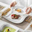 30-piece Marbling Grey Porcelain China Dinnerware Set, Service For 6 