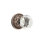 Passage Diamond Crystal Knob with Lancaster Rose