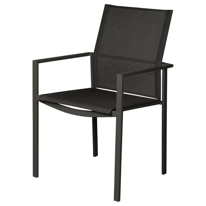 Mercury Dining Outdoor Dining Armchair, Graphite