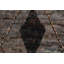 Tapis unique gris anthracite / orange en laine nouée à la main 6 pi 9 po x 9 pi 10 po New Age