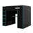 Full Size Wooden Loft Bed With Desk, Wardrobe, Ample Storage, And LED Illumination-1020178762