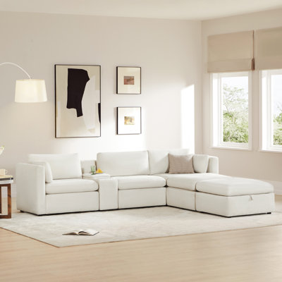 Winfree 5-Piece Modular Sectional with Plastic Leg
