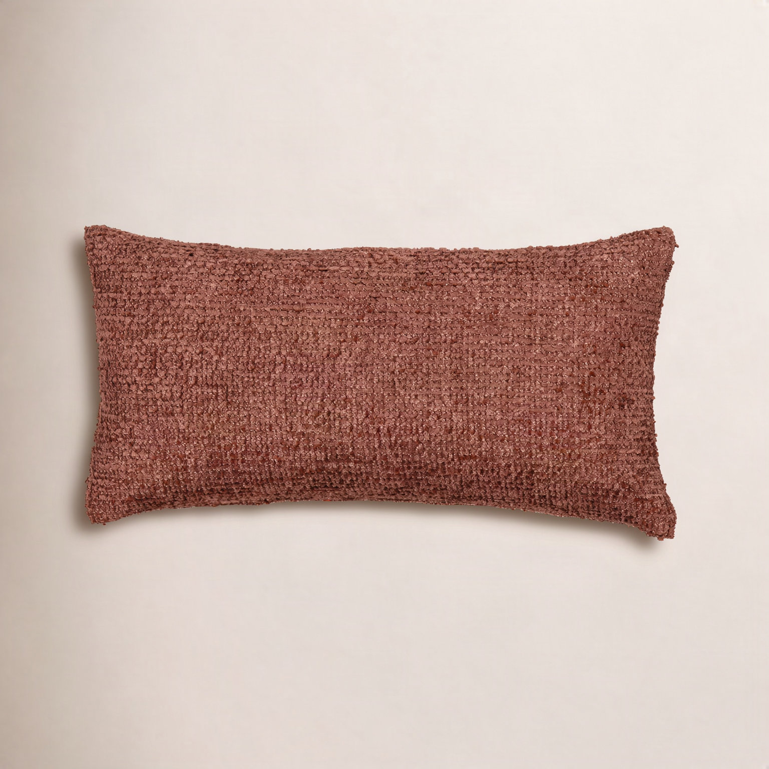 Throw Pillow, Red, Rectangle 12"H x 21"W, Feather