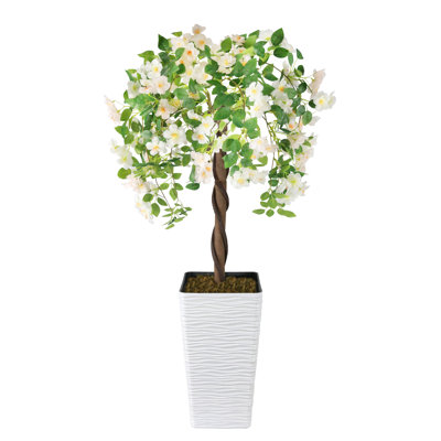 Artificial 4FT Flower Plant Tree with Planter