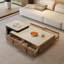 Table basse simple carrée en pierre micro-cristalline