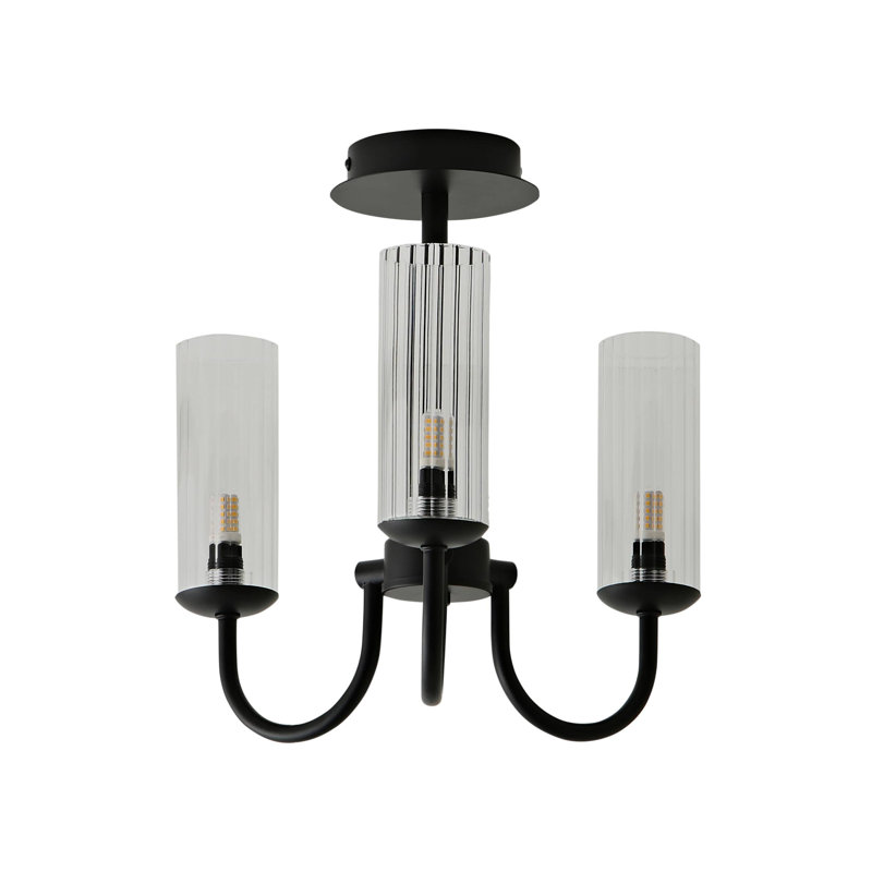 Alaizha 3 - Light Chandelier, Matte Black