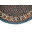 Tapis bleu sarcelle 3 pi 7 po x 3 pi Earley