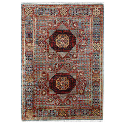 Hand-Knotted High-Quality Light Blue Area Rug
