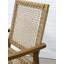 Chaise berçante avec siège et dossier en osier Lara