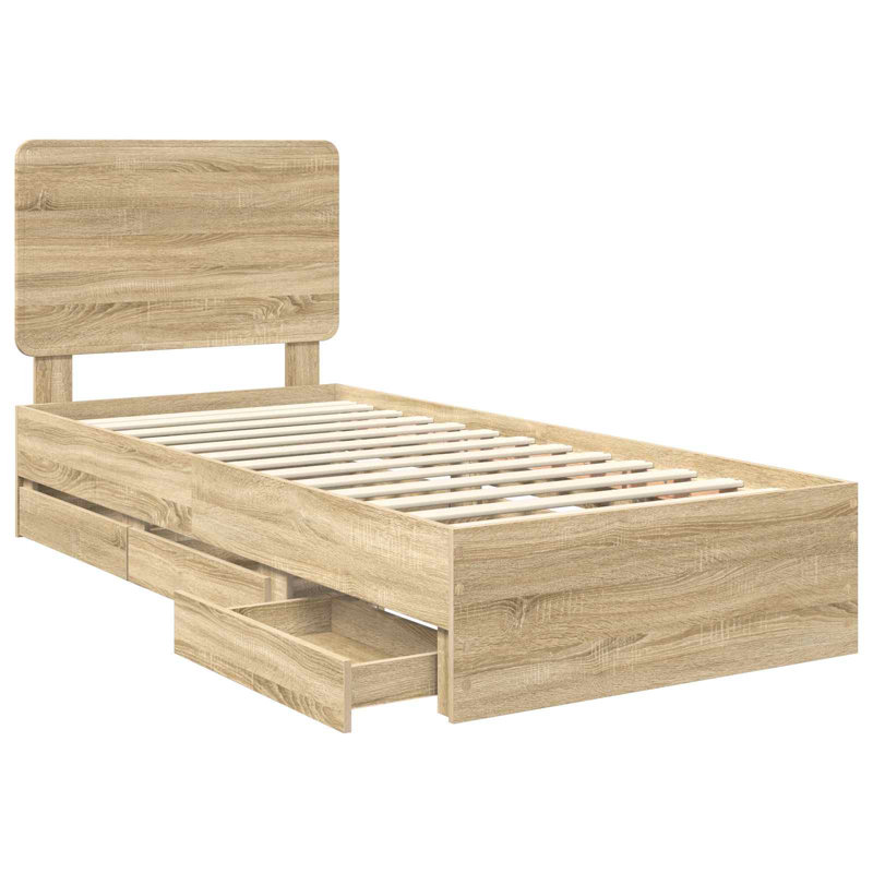 Bed, Sonoma Oak, Small Single (2'6)