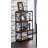 metal frame bookcase with 4-tier Open shelves