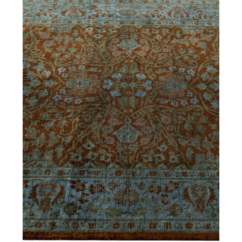 Overdyed One-of-a-Kind 3' 0" X 7' 8" Hand Knotted Area Rug