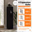 Armoire de rangement robuste pour outils - Verrouillage biométrique et numérique à accès rapide - Tablettes amovibles, pochettes pour appareils portables, double alarme, clé d'urgence - grande capacité pour 10 à 12 outils - Noir
