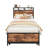 Twin Daybed with Pop-Up Trundle & Storage Headboard with Built-In Charging Station, Brown