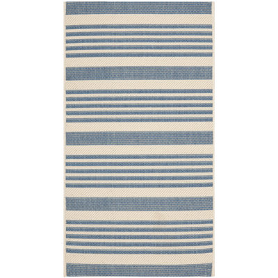 Johana Beige/Blue Indoor/Outdoor Rug