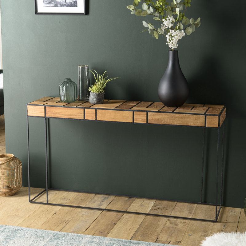 Mcclean 145cm Solid Wood Top Console Table