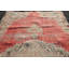 Tapis géométriques, tapis en laine, tapis de chambre rose, tapis 4,1 x 7,8 pi, tapis turc, tapis rétro