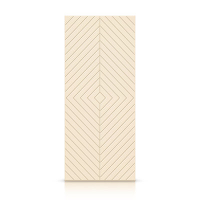 Hollow Paneled Painted without Installation Hardware Kit Slab Door