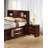 Cherry Color Simple Contemporary 1Pc Nightstand Solid Wood Bedside Table Knob Pulls 2-Drawers Bedside Table
