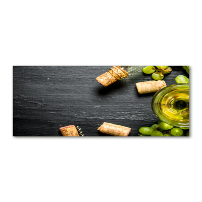 White Wine And Fruits - Wrapped Canvas Print