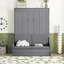 Lit escamotable mural Murphy avec coussin, base de lit-181673600