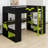Loft Bed with Integrated Power Station, USB/Type-C Charging Ports, and Customizable RGB Lighting System-2038415973