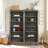 Lorna Solid and Manufactured Wood Library Bookcase