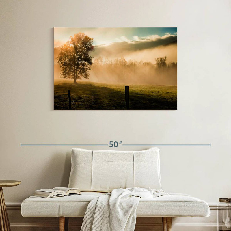 Alvord Mist In Cades Cove, H 26 po x l 39 po