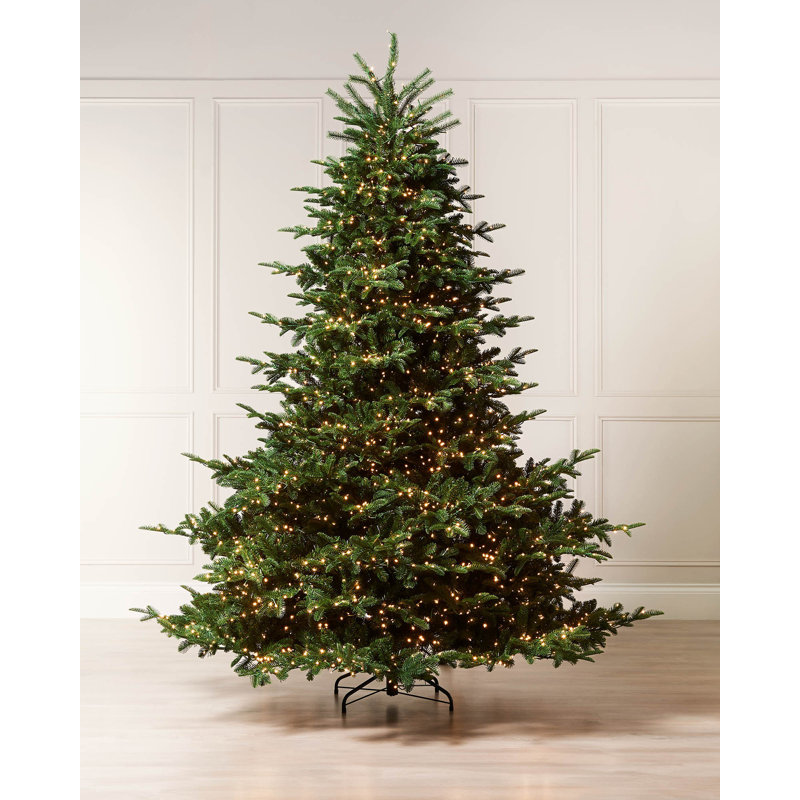 Lighted Artificial Christmas Tree, 7.5' H