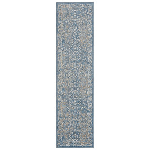 10' + Runner Blue Hallway Runners You'll Love | Wayfair