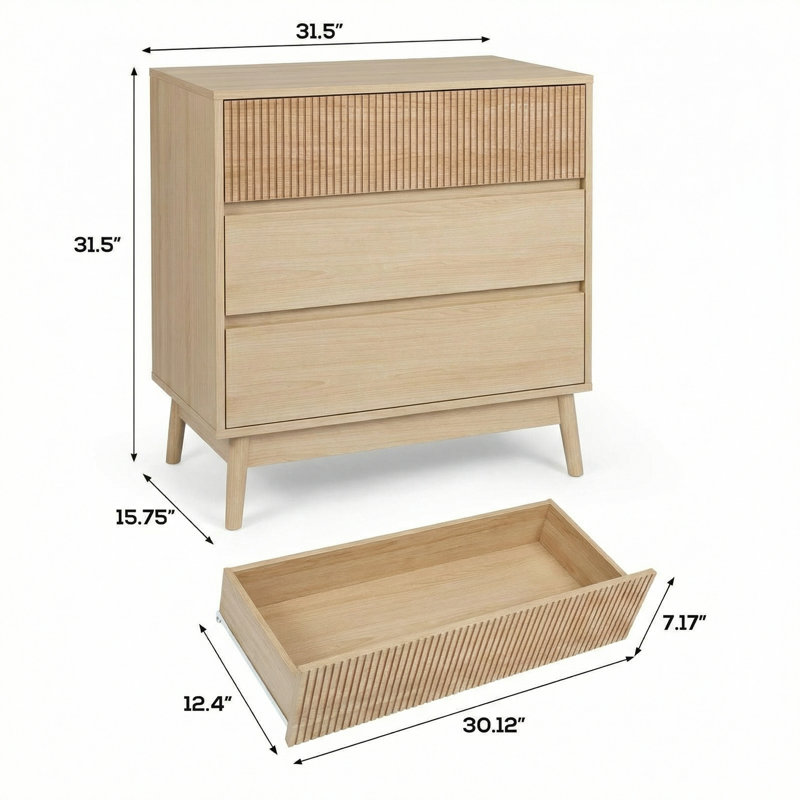 Morgyn 3-Drawer Dresser