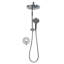8" Rainfall Round Wall Mount Shower System with Handheld Spray