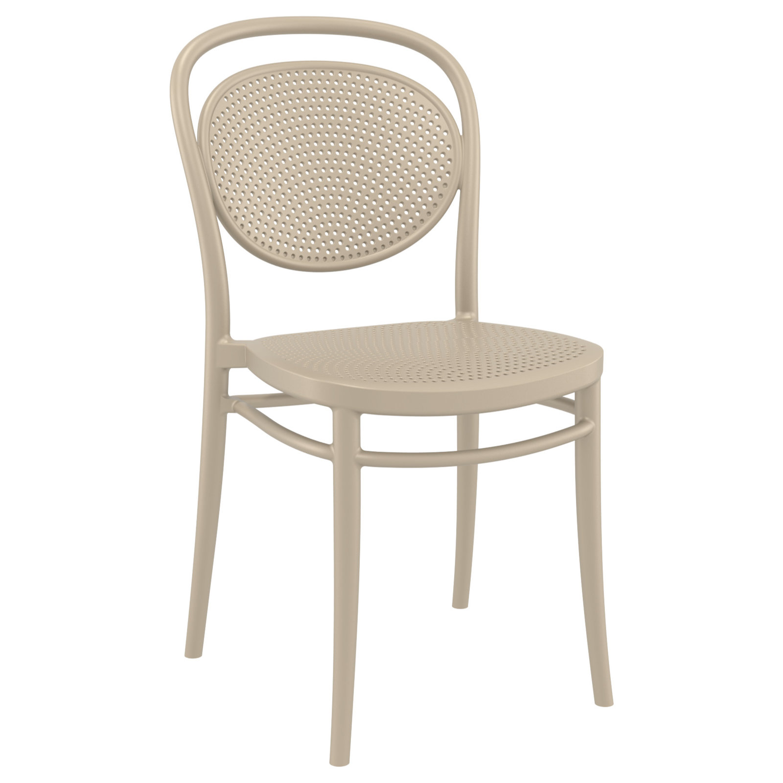 Farrah 24" Patio Bistro Set, Taupe