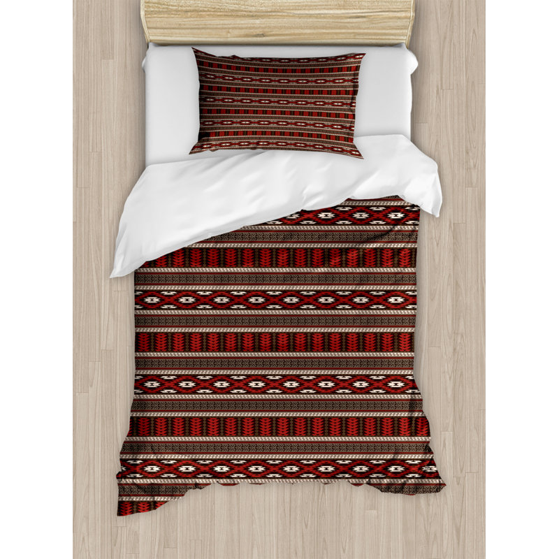 Rustic Polyester Mixed Duvet Cover