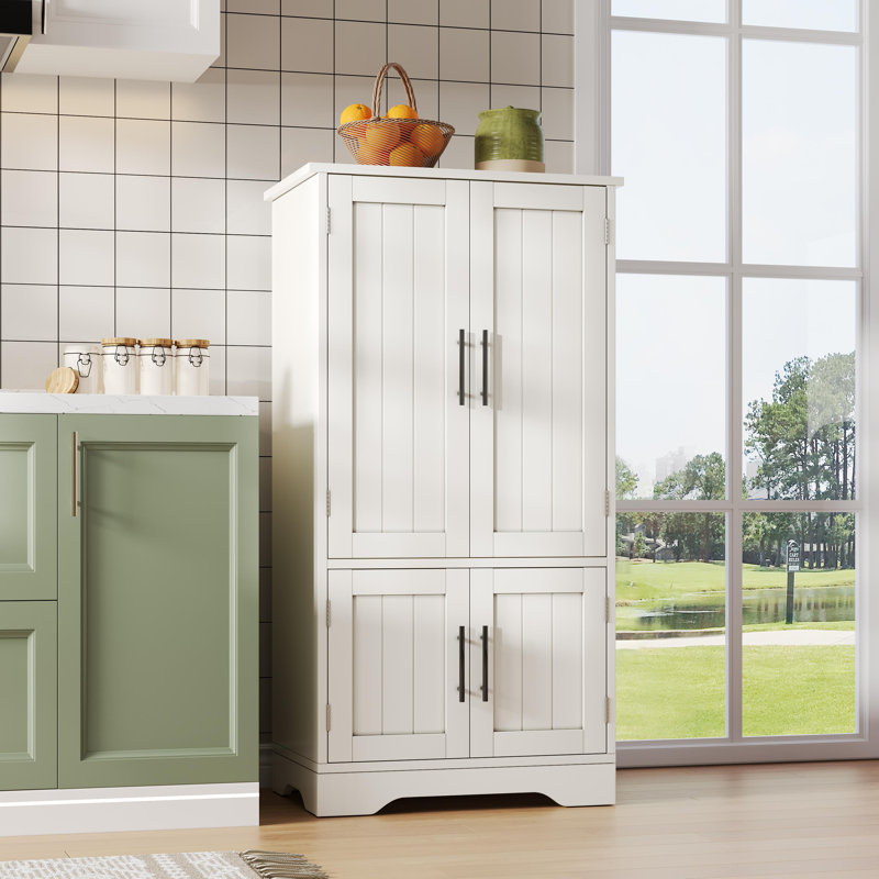 120cm Kitchen Pantry, White